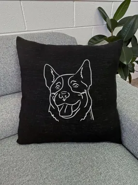 Australian Cattle Dog Linen Cushion Cover