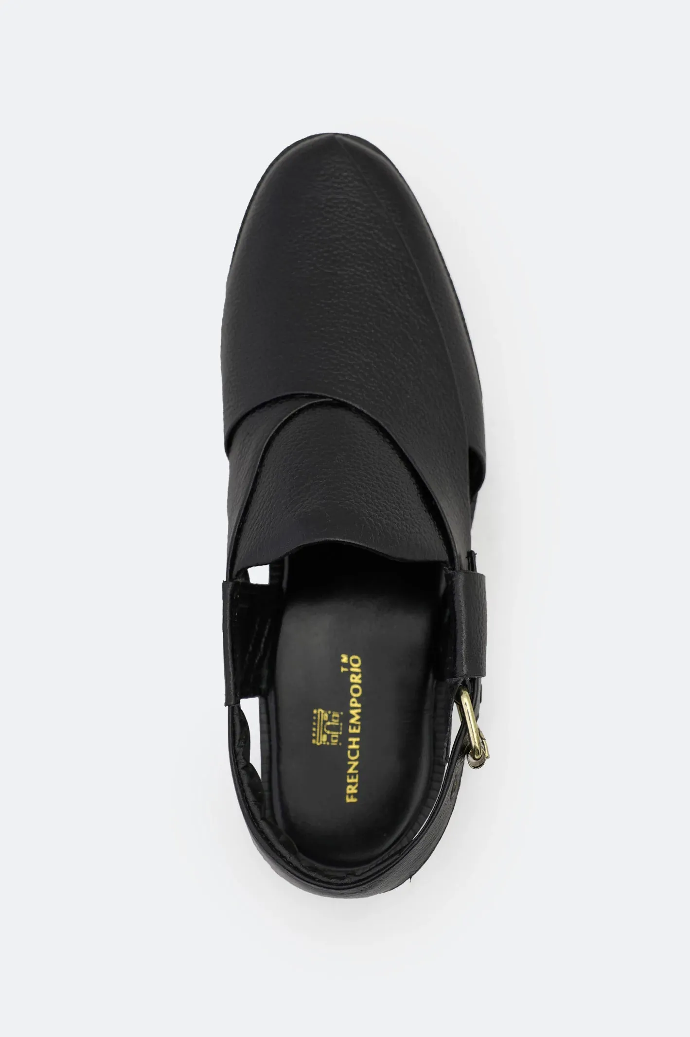 Black Casual Peshawari Sandal