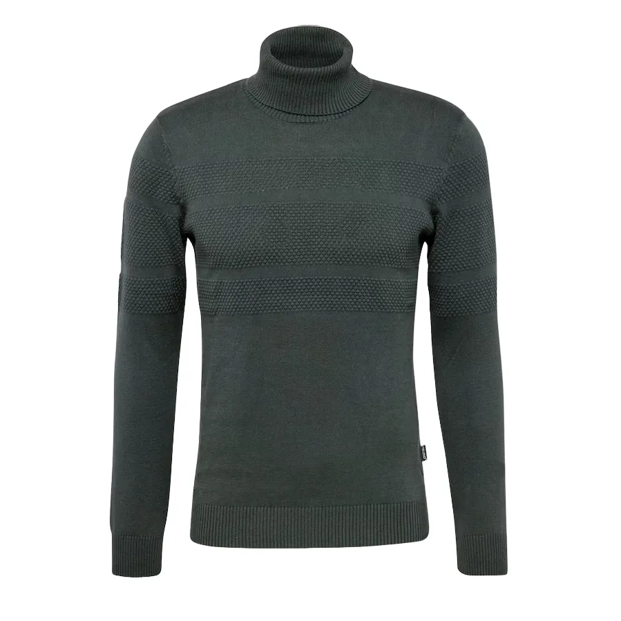 Blend Men's turtleneck pullover sweater 20715853 196110 forest green