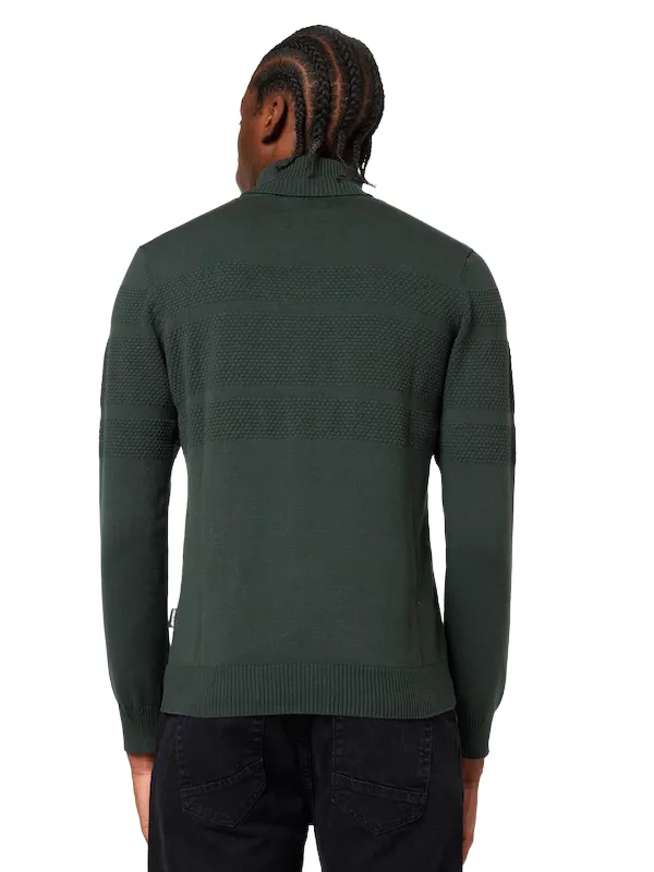 Blend Men's turtleneck pullover sweater 20715853 196110 forest green