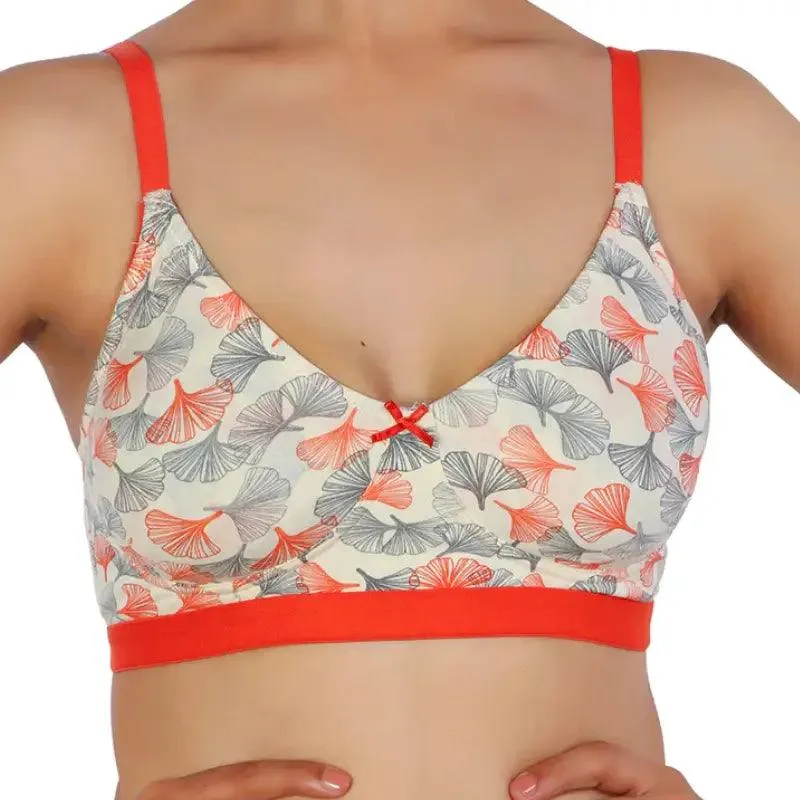 Branded Printed non Padded Bra