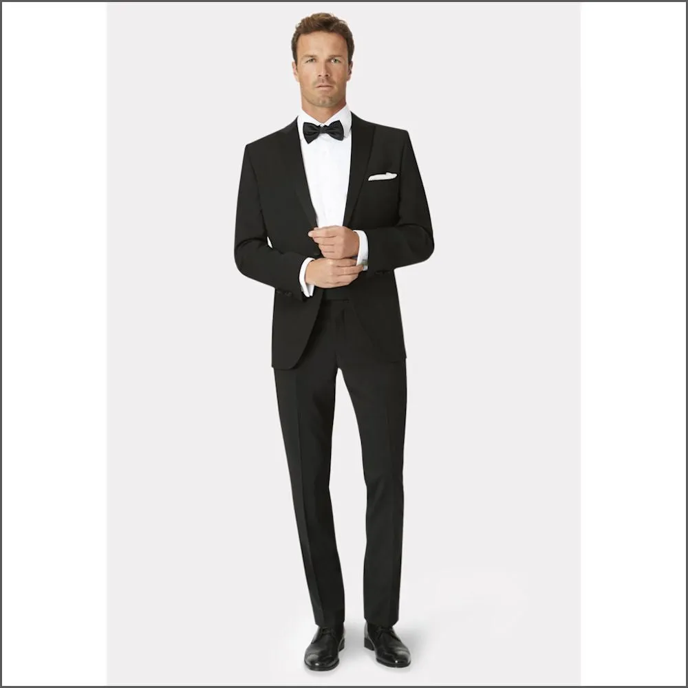 Brook Taverner Sapphire Satin Lapel Dinner Suit***