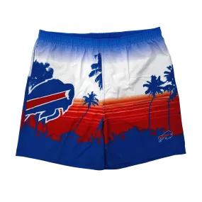 Buffalo Bills Sunset & Palm Trees Swim Trunks