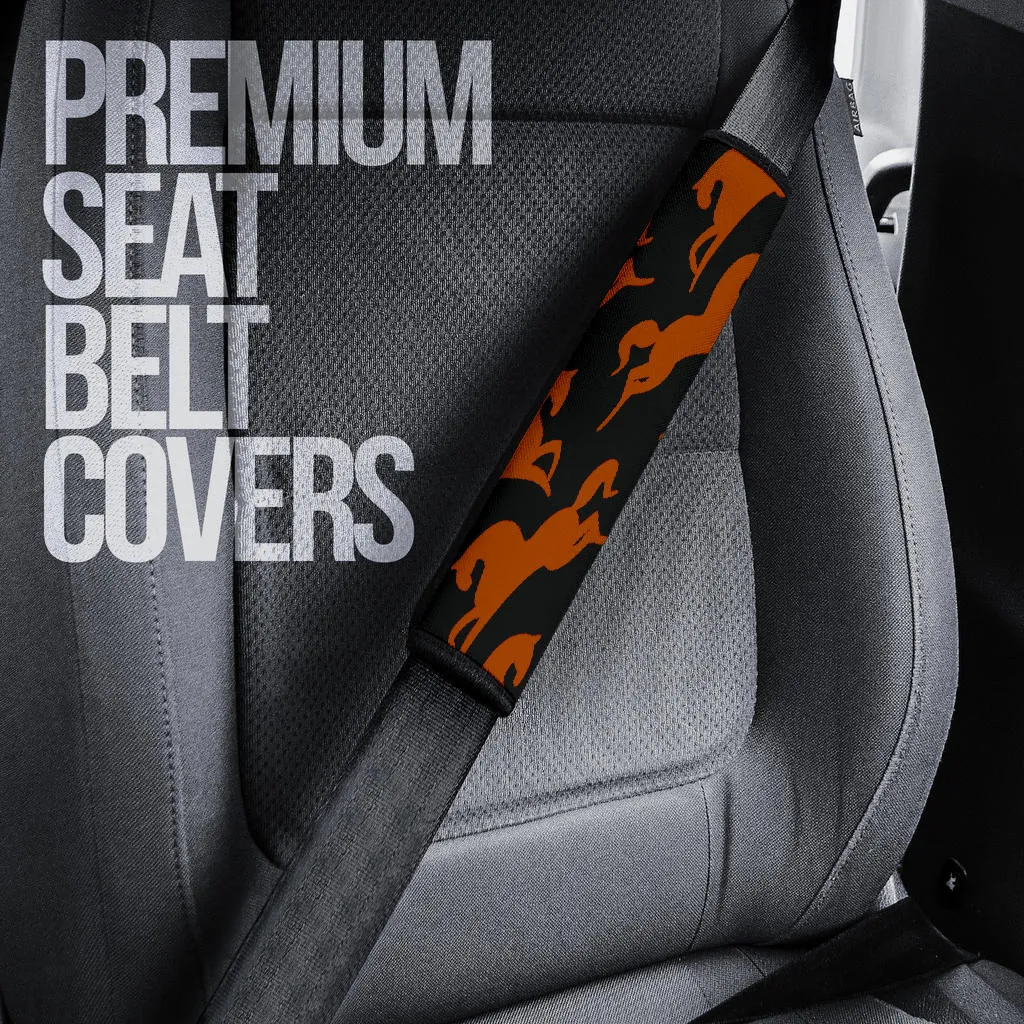 Car Seatbelt Covers - Prancing Horses