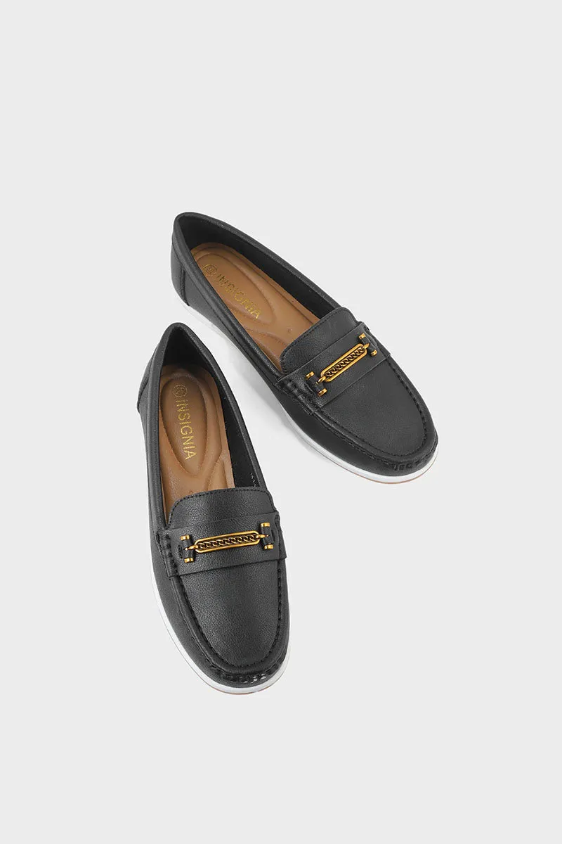 Casual Moccasin I41450-Black