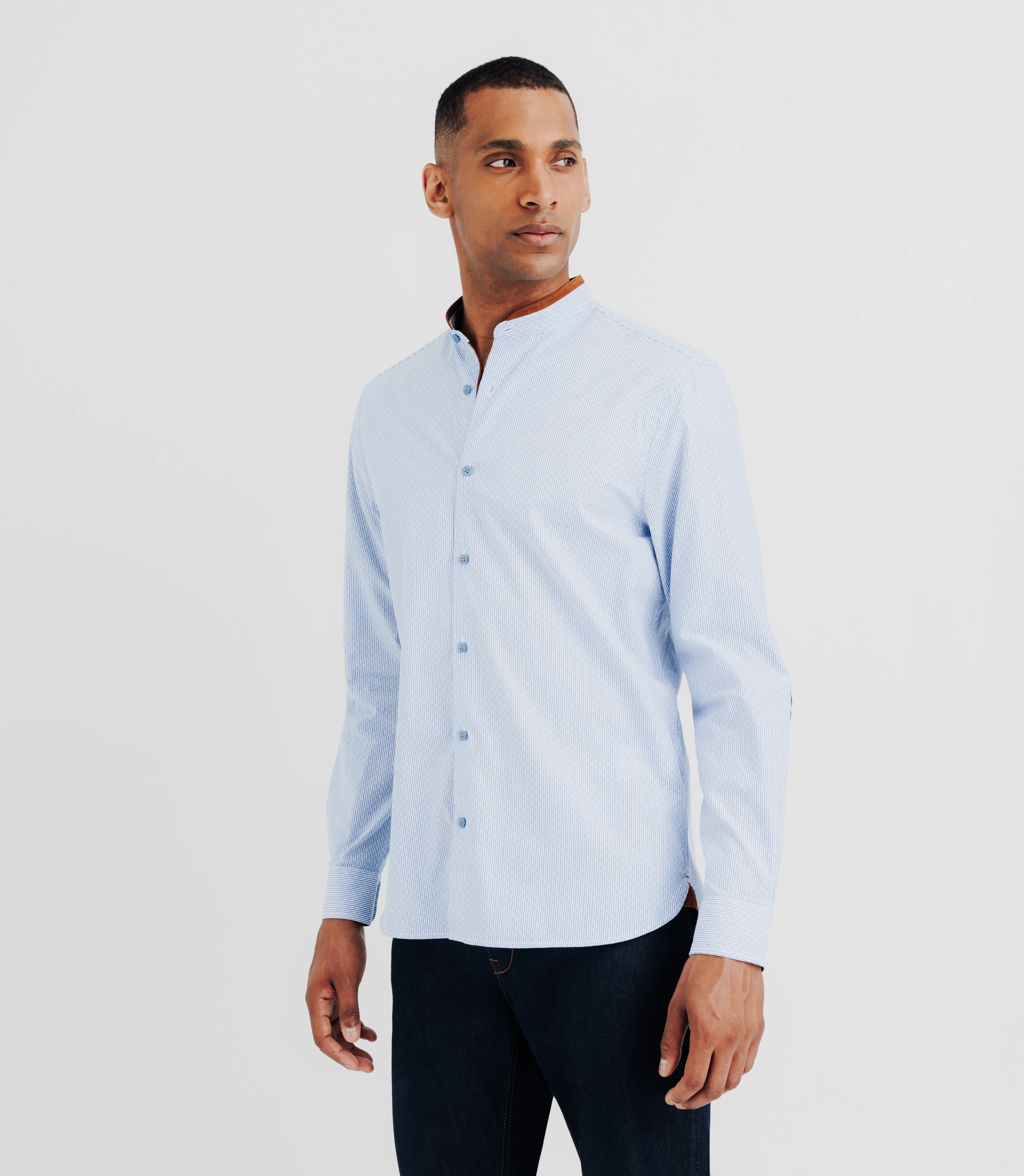 Chemise casual bleue