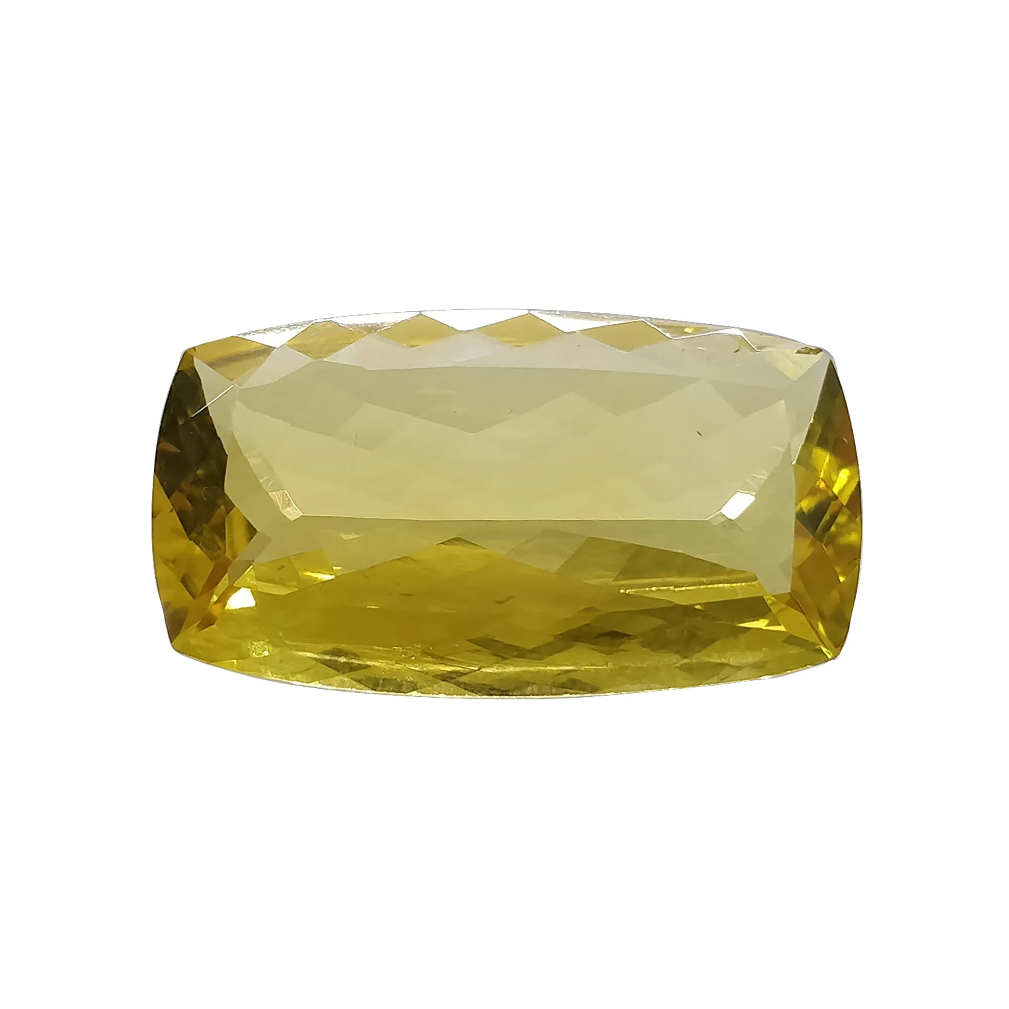 CITRINE Gemstone Normal Cut : 53.05cts Natural Untreated Unheated Yellow Citrine Cushion Shape 38*22mm