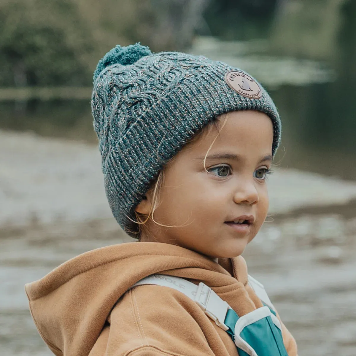 Crywolf Pom Pom Forest Speckle Beanie