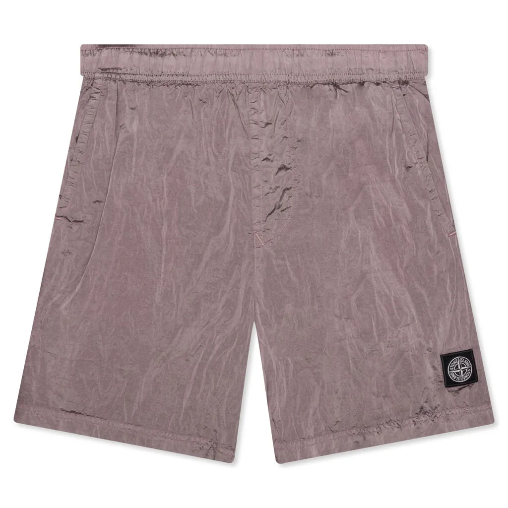 Econyl Regenerated Nylon Swim Trunks - Red Onion