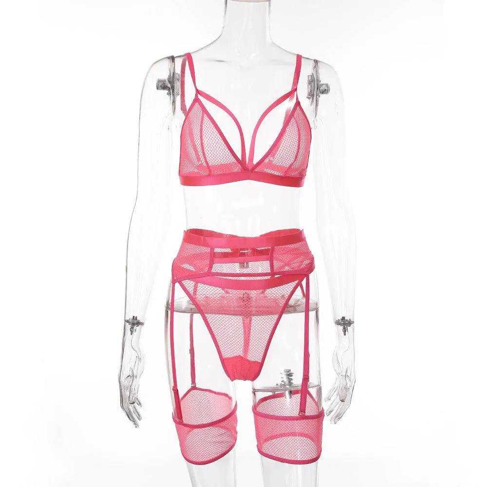 Garter Strap See-Through Underwear Set Fun Set