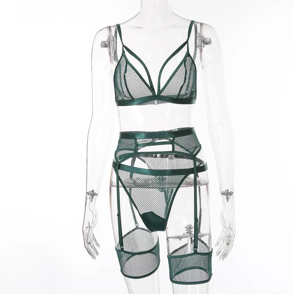 Garter Strap See-Through Underwear Set Fun Set