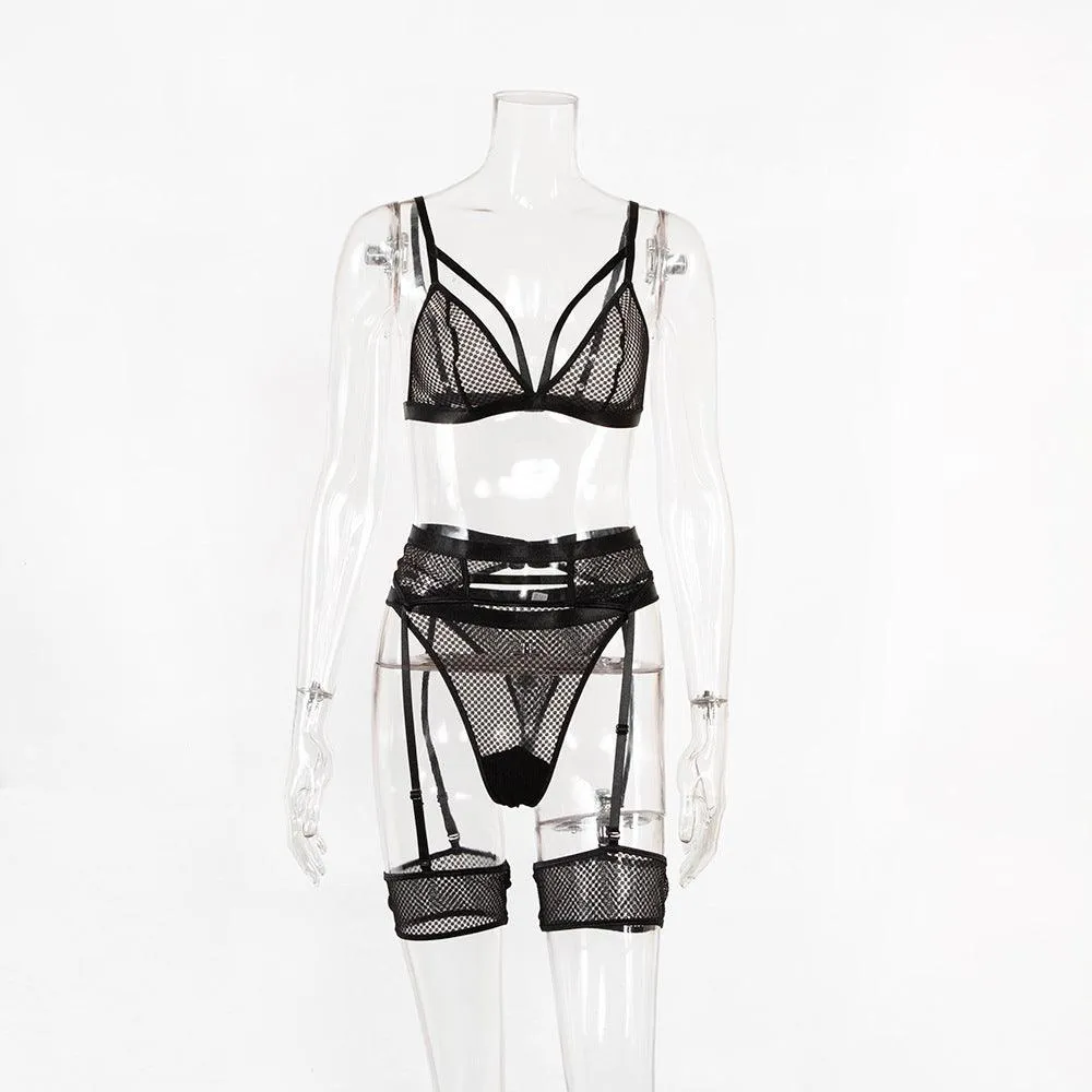 Garter Strap See-Through Underwear Set Fun Set