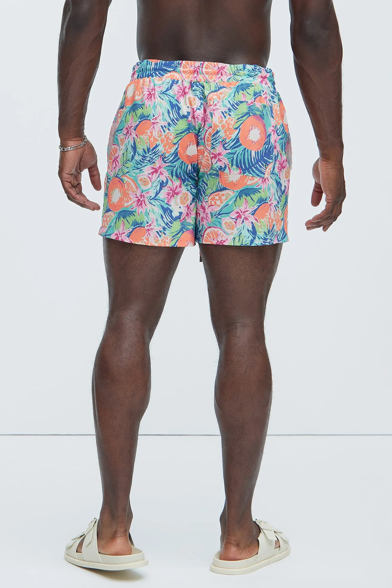 Grotto Mandarin Swim Trunks - Multi Color