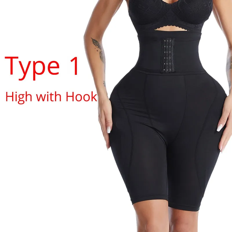 High Waist Trainer Body Shaper Padded Panty Buttock Booty Hip Enhancer Butt Shapers