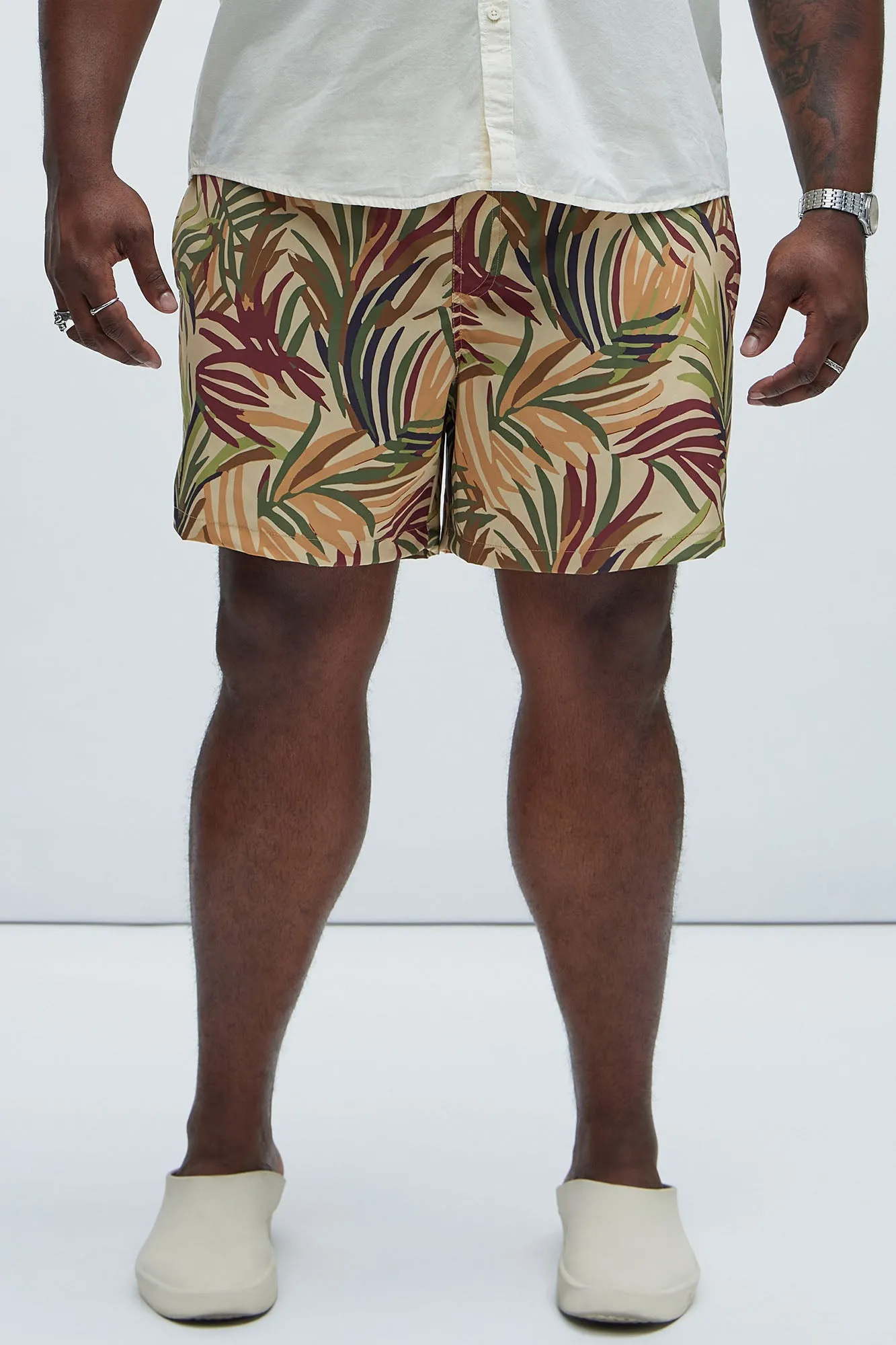 Hyde Foliage Swim Trunks - Green/combo