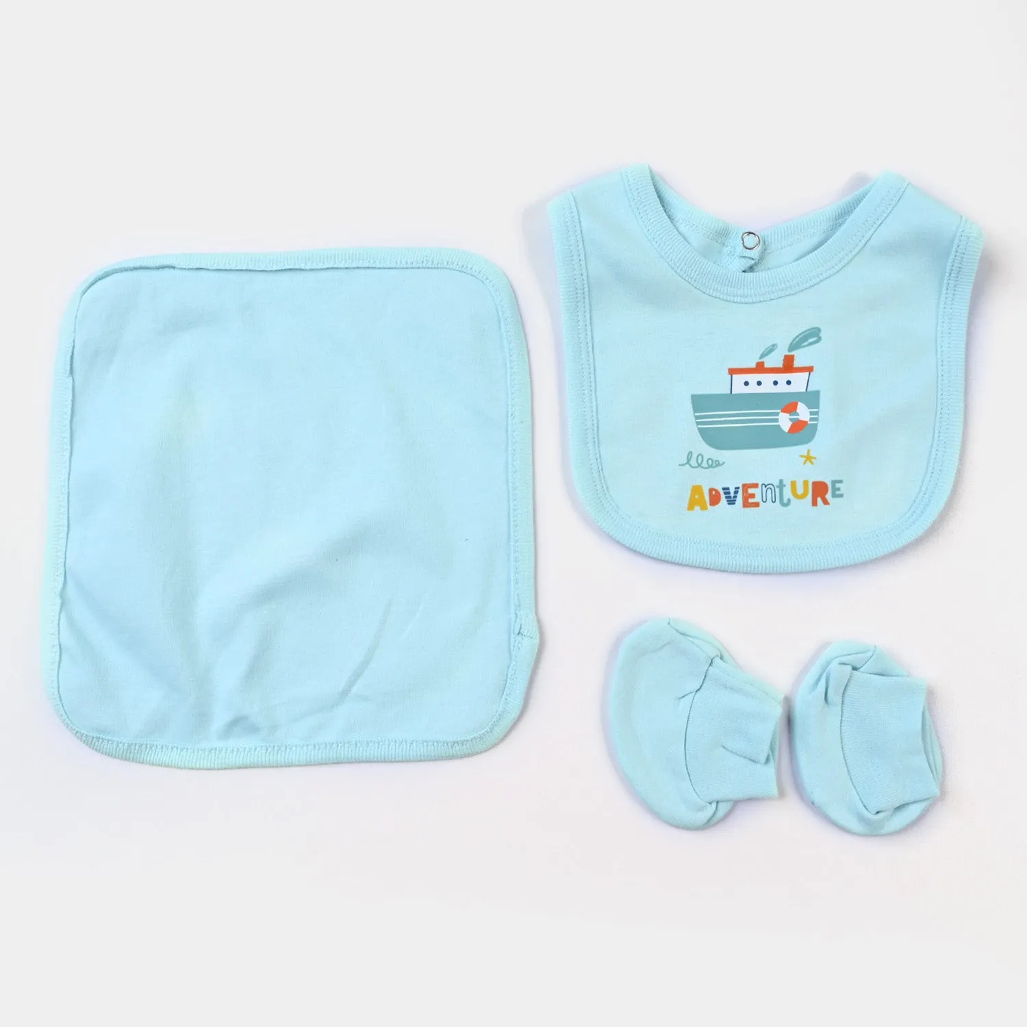 Infant Boys Cotton Poplin 7 Piece Set Marine Life-mIX