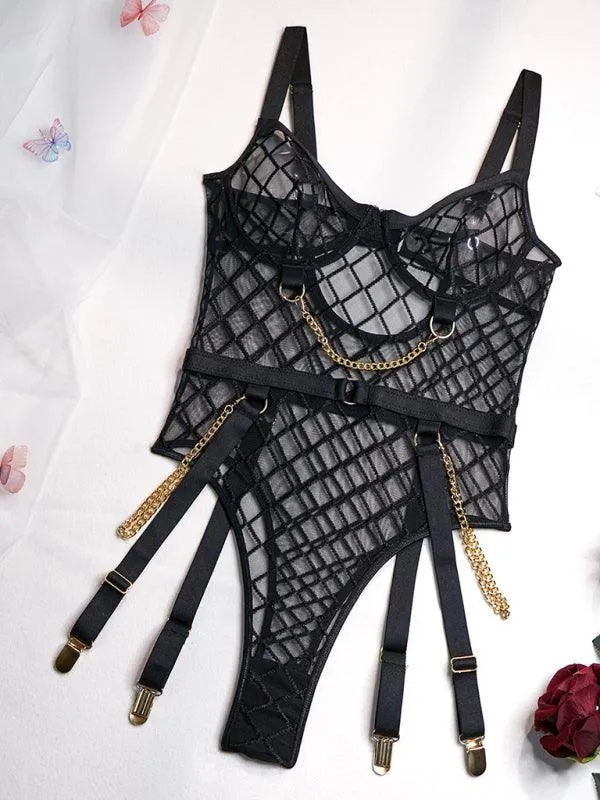 Ladies Cage Lingerie Sets