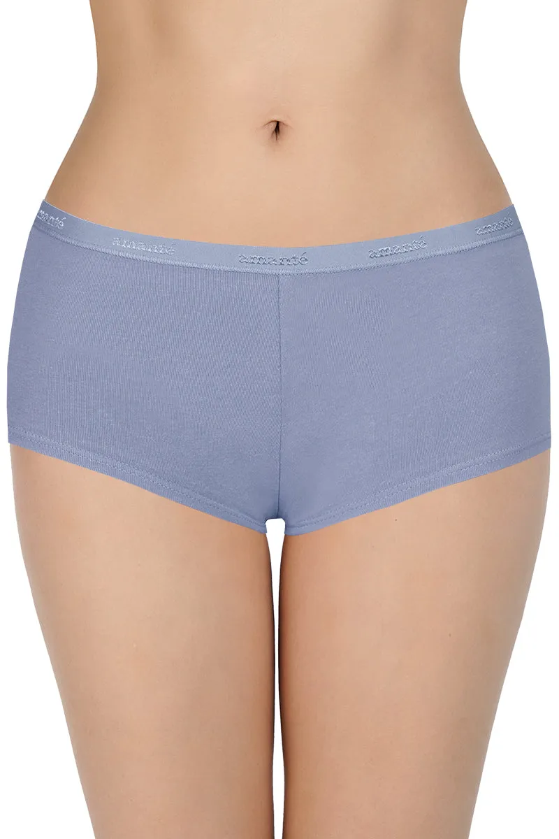 Low Rise Solid Boyshort Panties (Pack of 2)