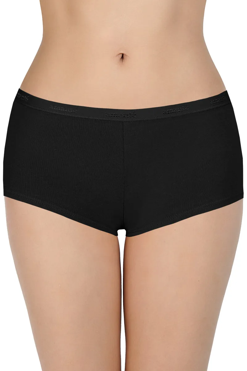 Low Rise Solid Boyshort Panties (Pack of 2)