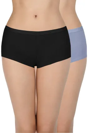 Low Rise Solid Boyshort Panties (Pack of 2)