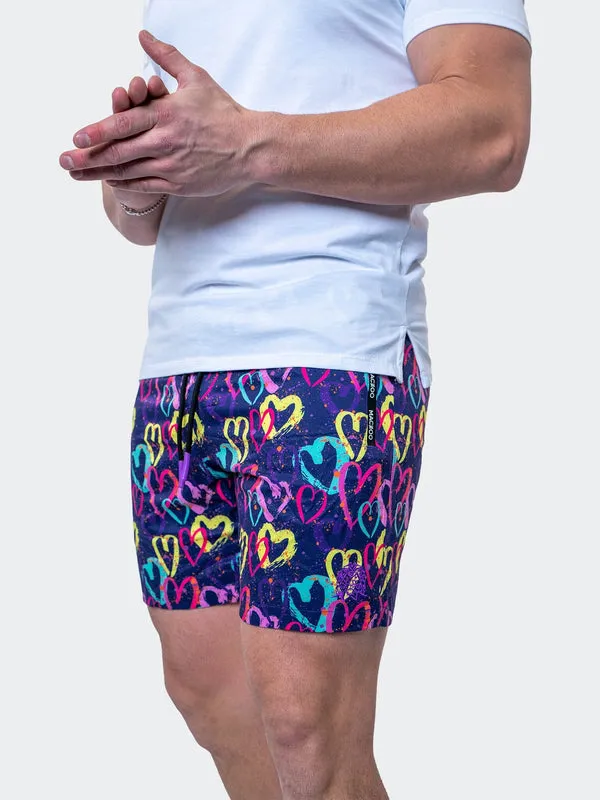 Maceoo Swim | Swim Lion GraffitiHearts Purple