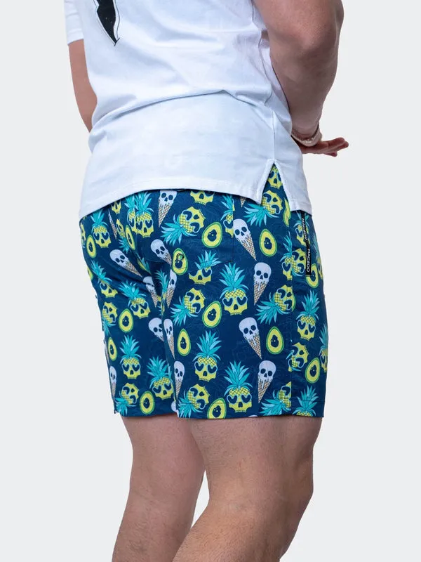 Maceoo Swim | Swim Lion PineappleSkull Black