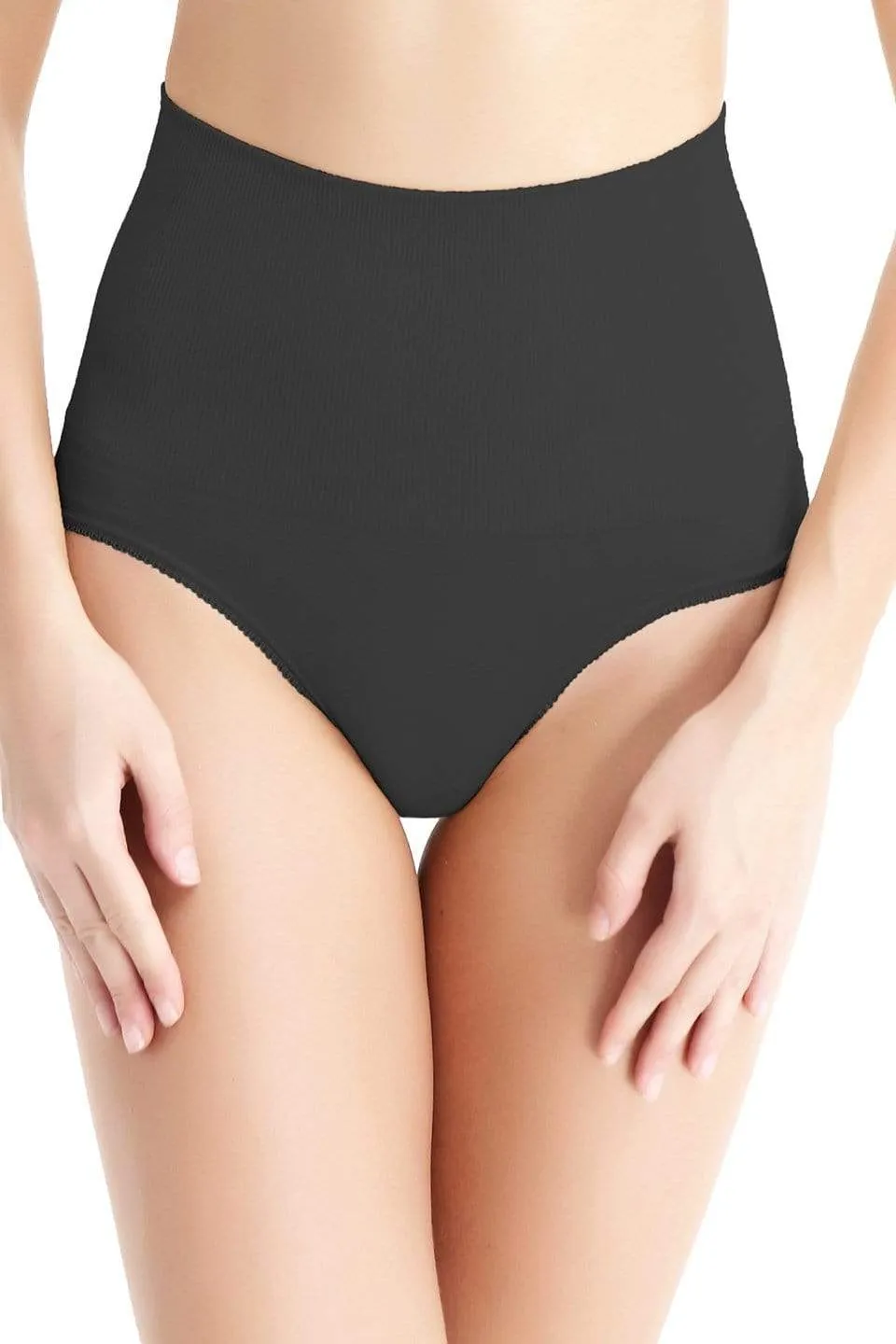 Malva Seamless Postpartum Shape Maternity Panties Black