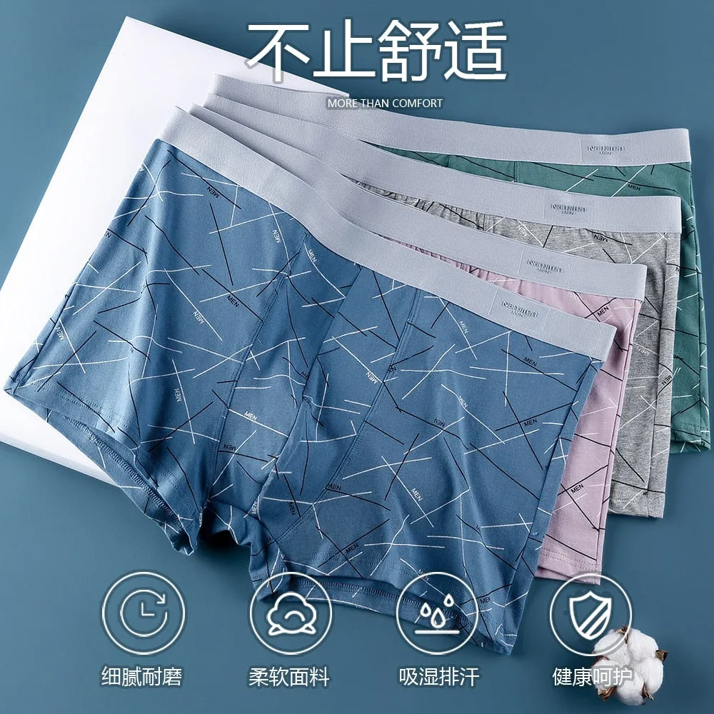 Men 4pcs/Lot Boxer Shorts Underpants