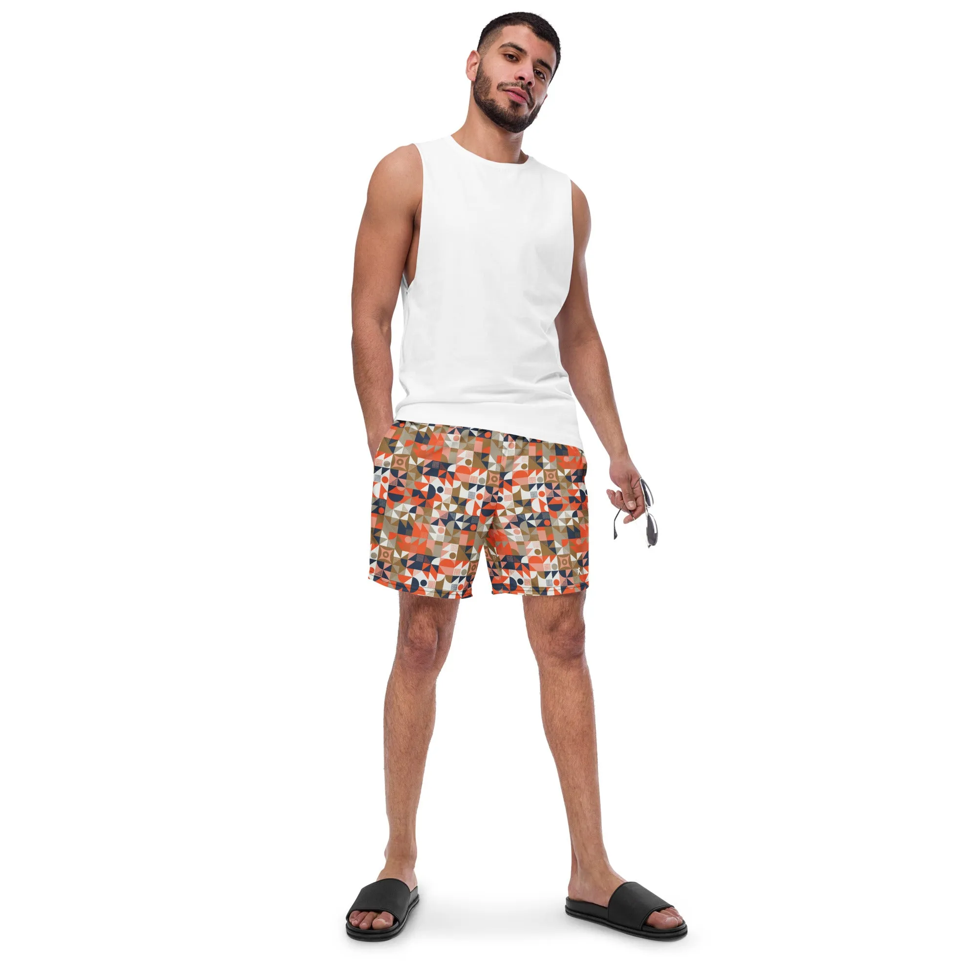 Men's Whites Swim Trunks