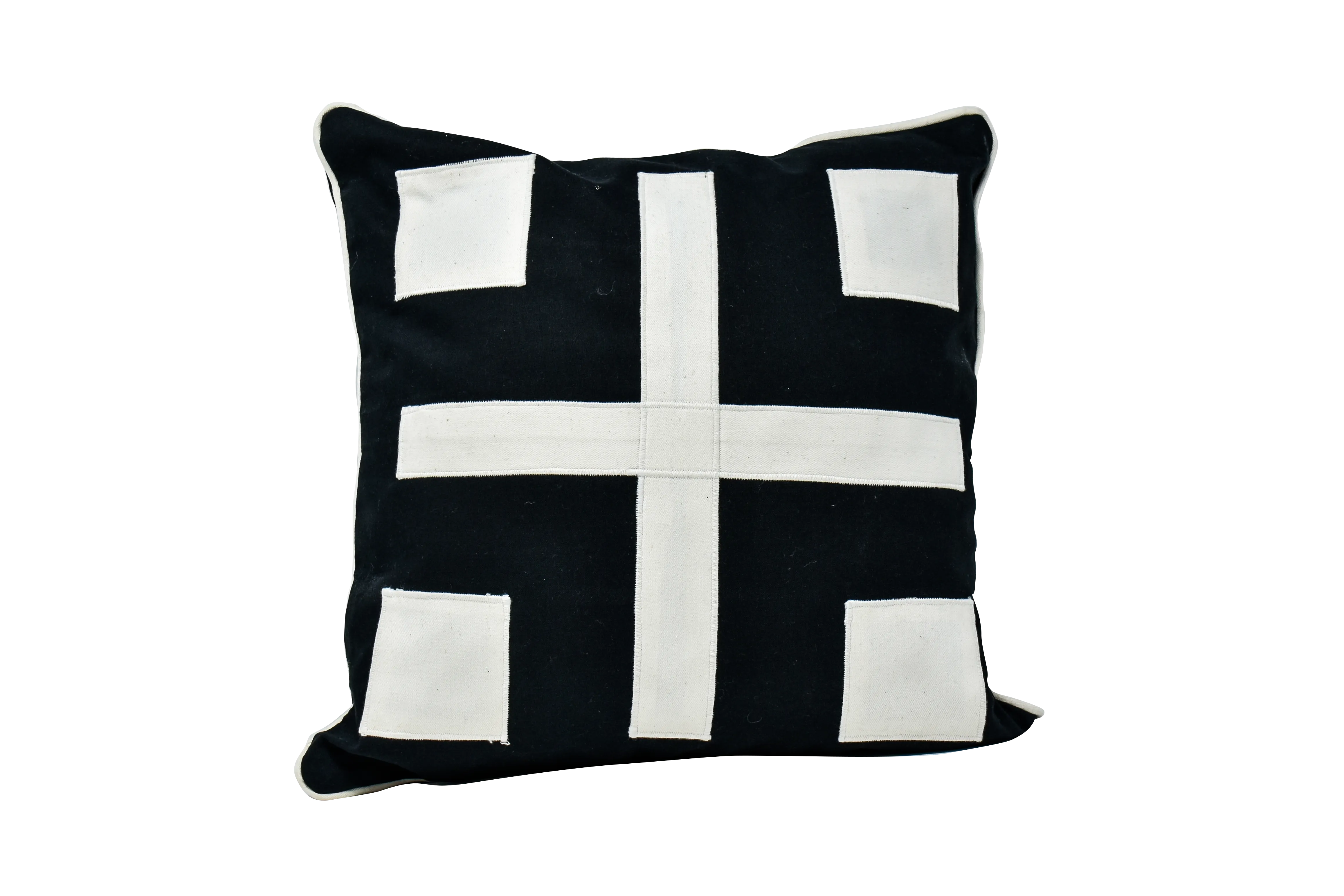 Patch Black and White Pillow Cover 2