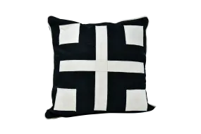 Patch Black and White Pillow Cover 2