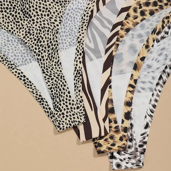 Seamless Cheeta Print Thong Panty