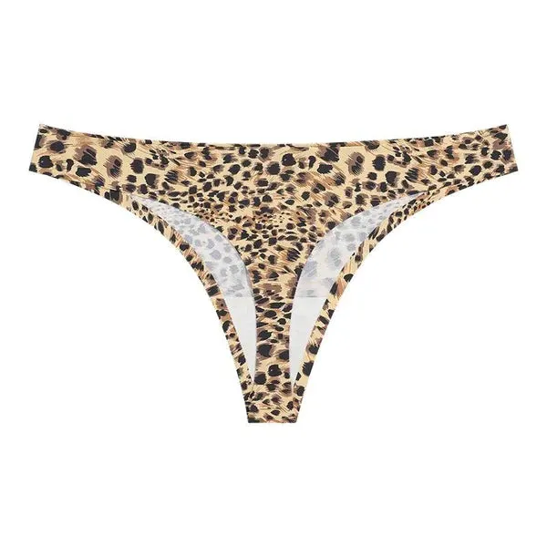 Seamless Cheeta Print Thong Panty