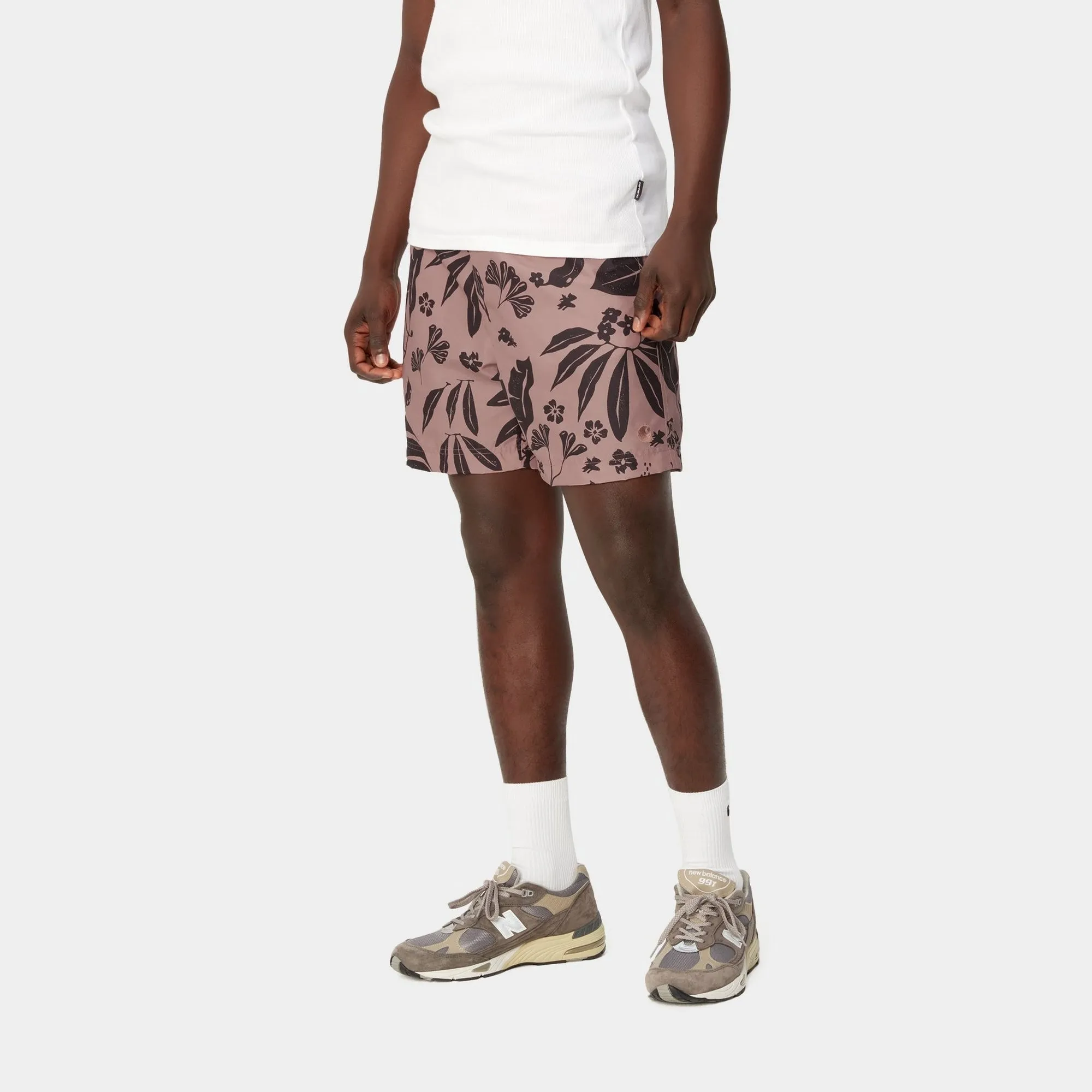 Slater Swim Trunks | Glassy Pink Woodblock Print