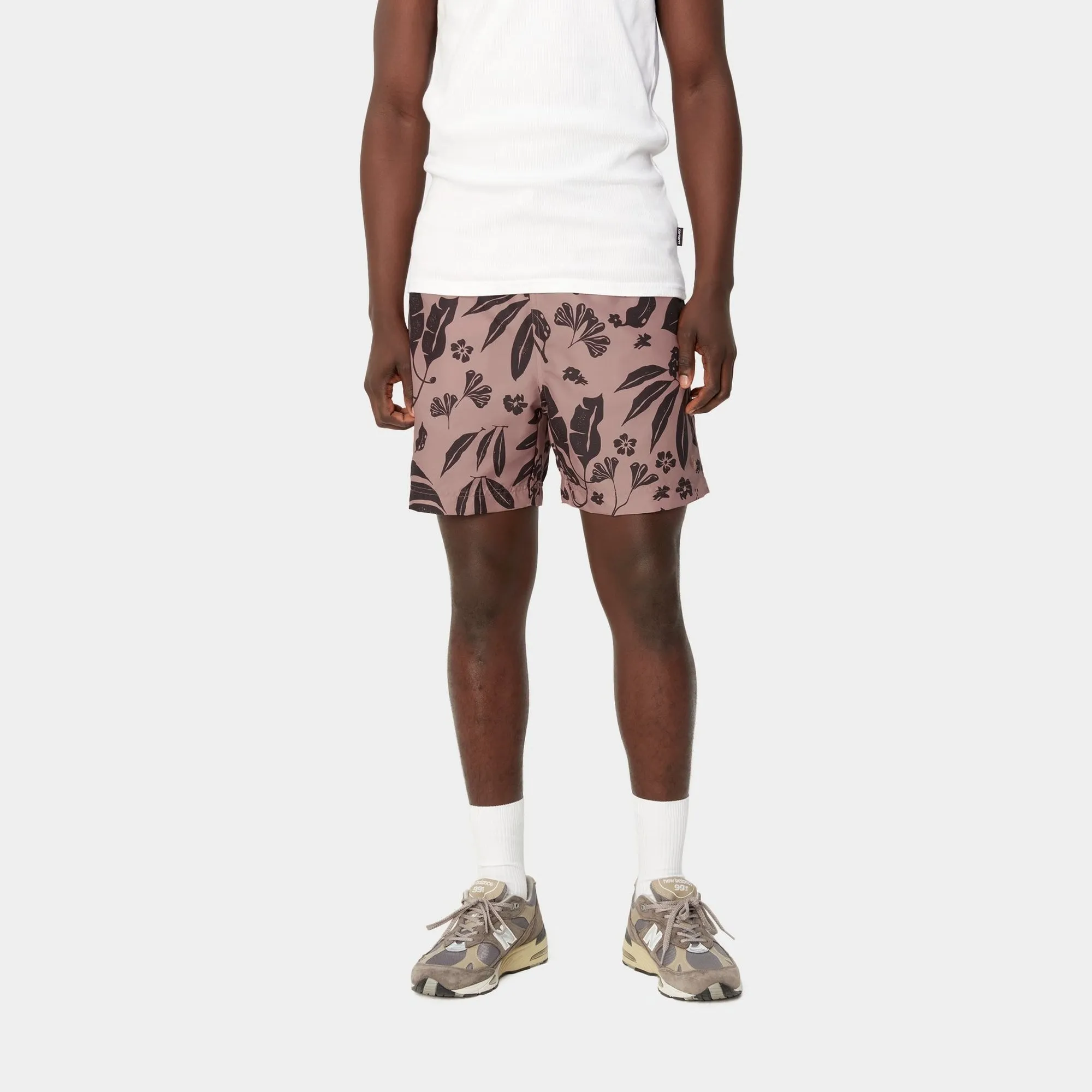 Slater Swim Trunks | Glassy Pink Woodblock Print