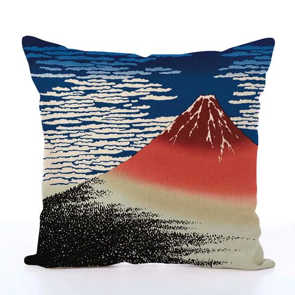 Square Toss Cushion Cover | Fuji volcano