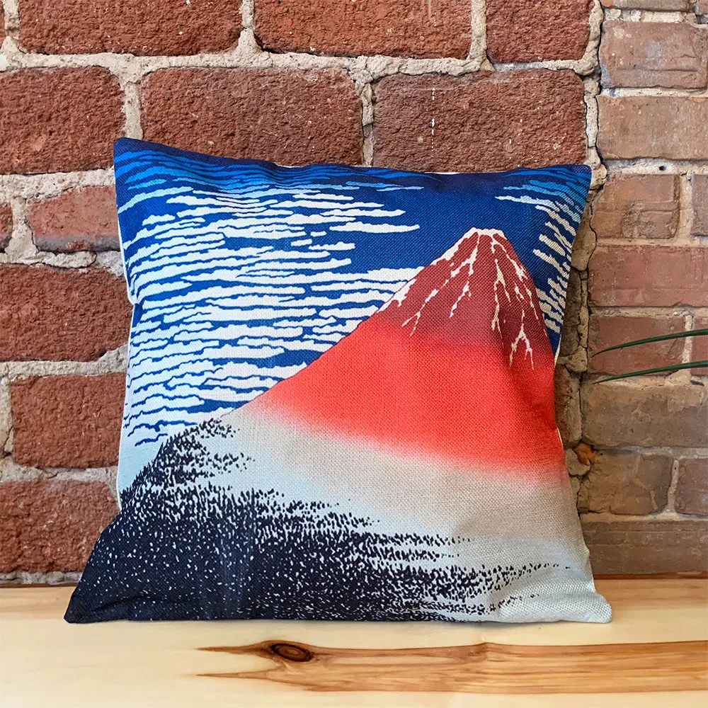 Square Toss Cushion Cover | Fuji volcano