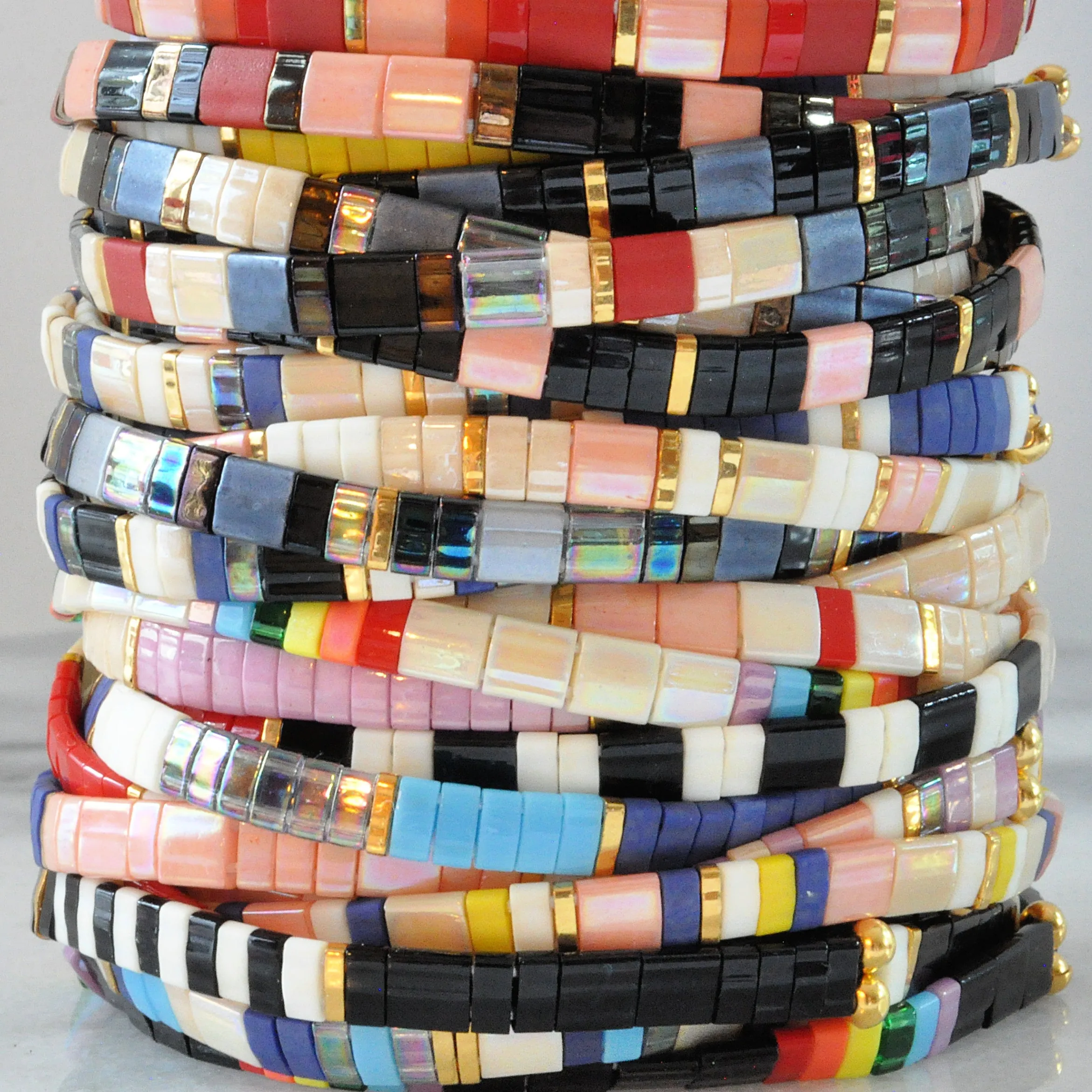 Stretch Tile Bracelet - SKY COLORBLOCK