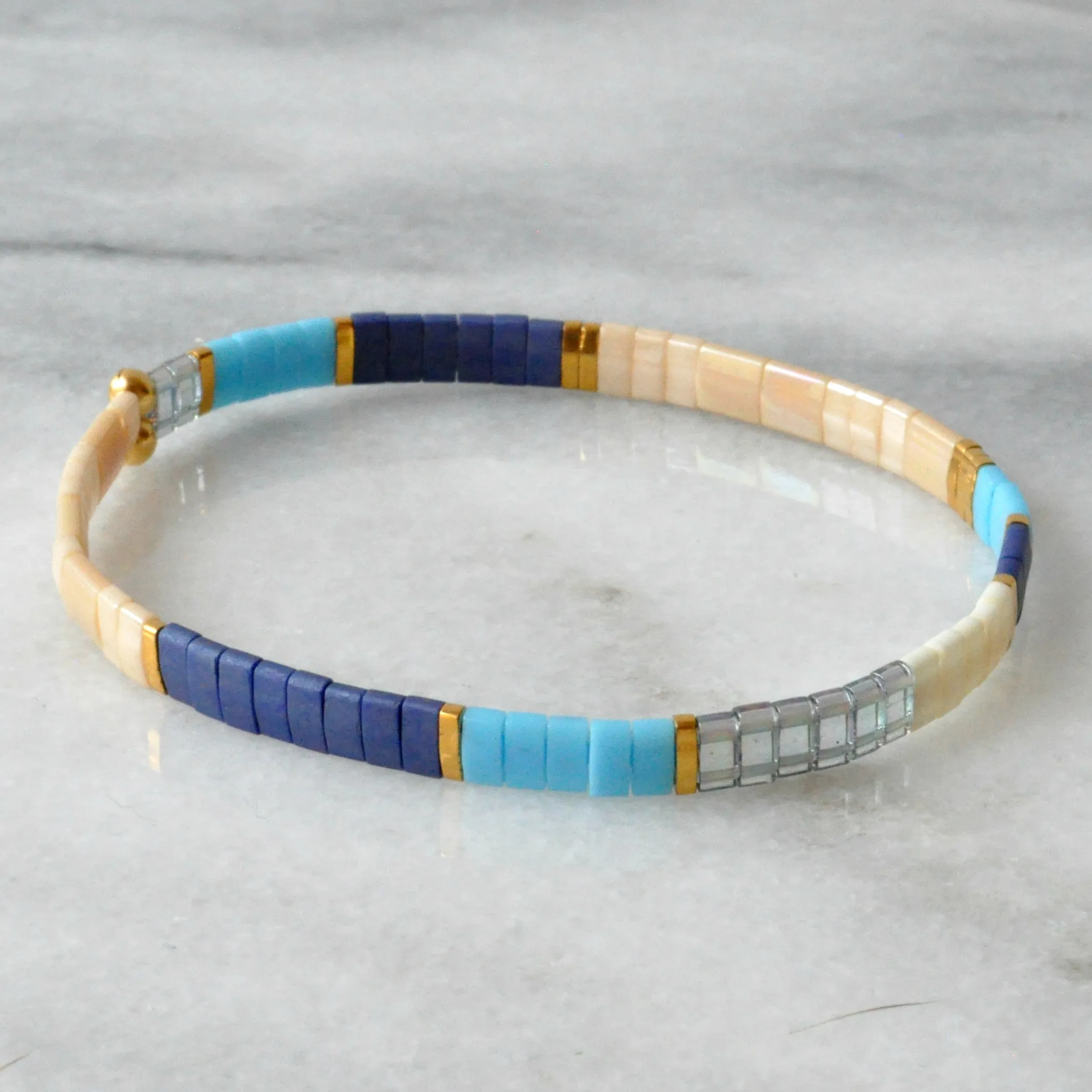 Stretch Tile Bracelet - SKY COLORBLOCK