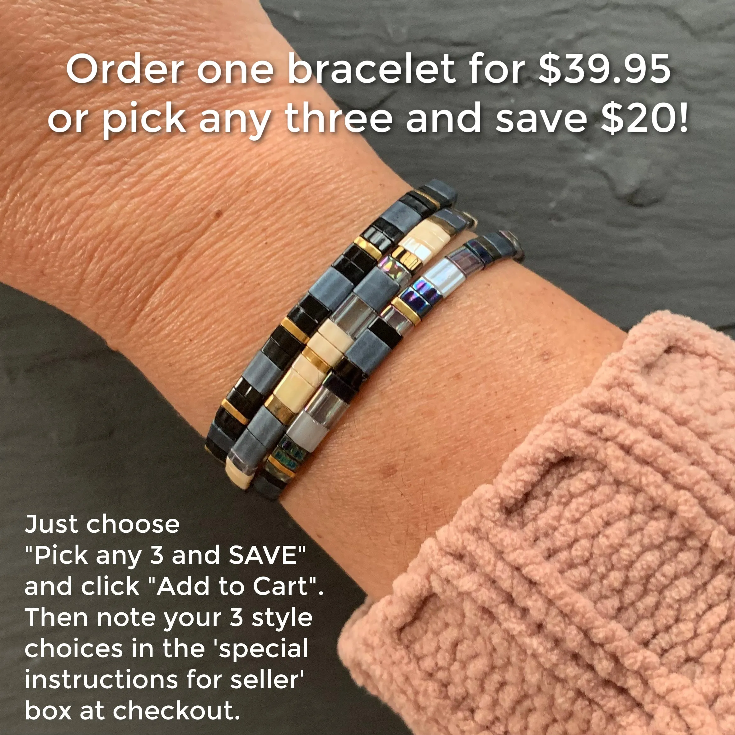 Stretch Tile Bracelets