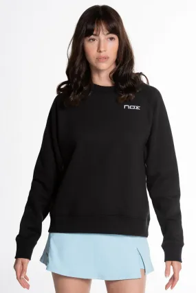 Sudadera padel mujer BASIC CASUAL negro