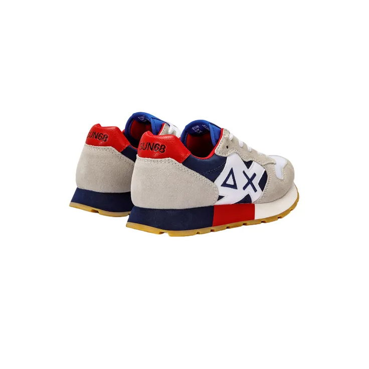 Sun68 Jaki Tricolors Teen Z33312T 0107 white-navy blue boy's sneakers