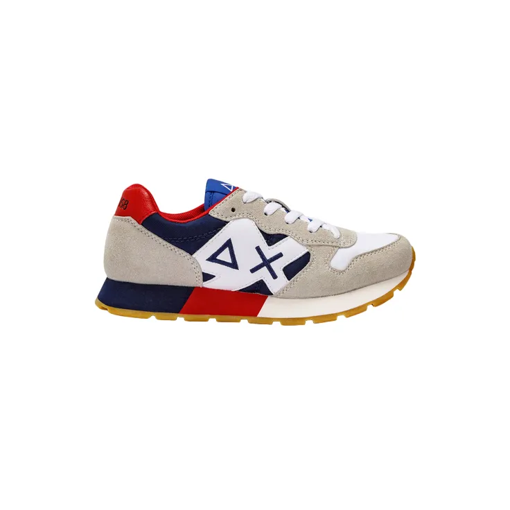 Sun68 Jaki Tricolors Teen Z33312T 0107 white-navy blue boy's sneakers