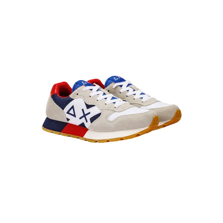 Sun68 Jaki Tricolors Teen Z33312T 0107 white-navy blue boy's sneakers