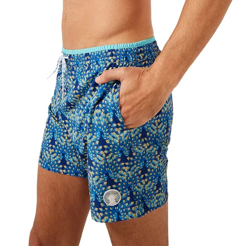 The Fan Out Lined 5.5 inch Swim Shorts