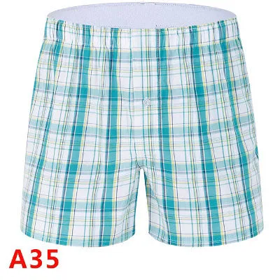 TOIVOTUKSIA Plaid Men Boxer Shorts Mens Underwear Trunks Cotton Cuecas Underwear boxers for male Woven Homme Boxer Arrow Panties