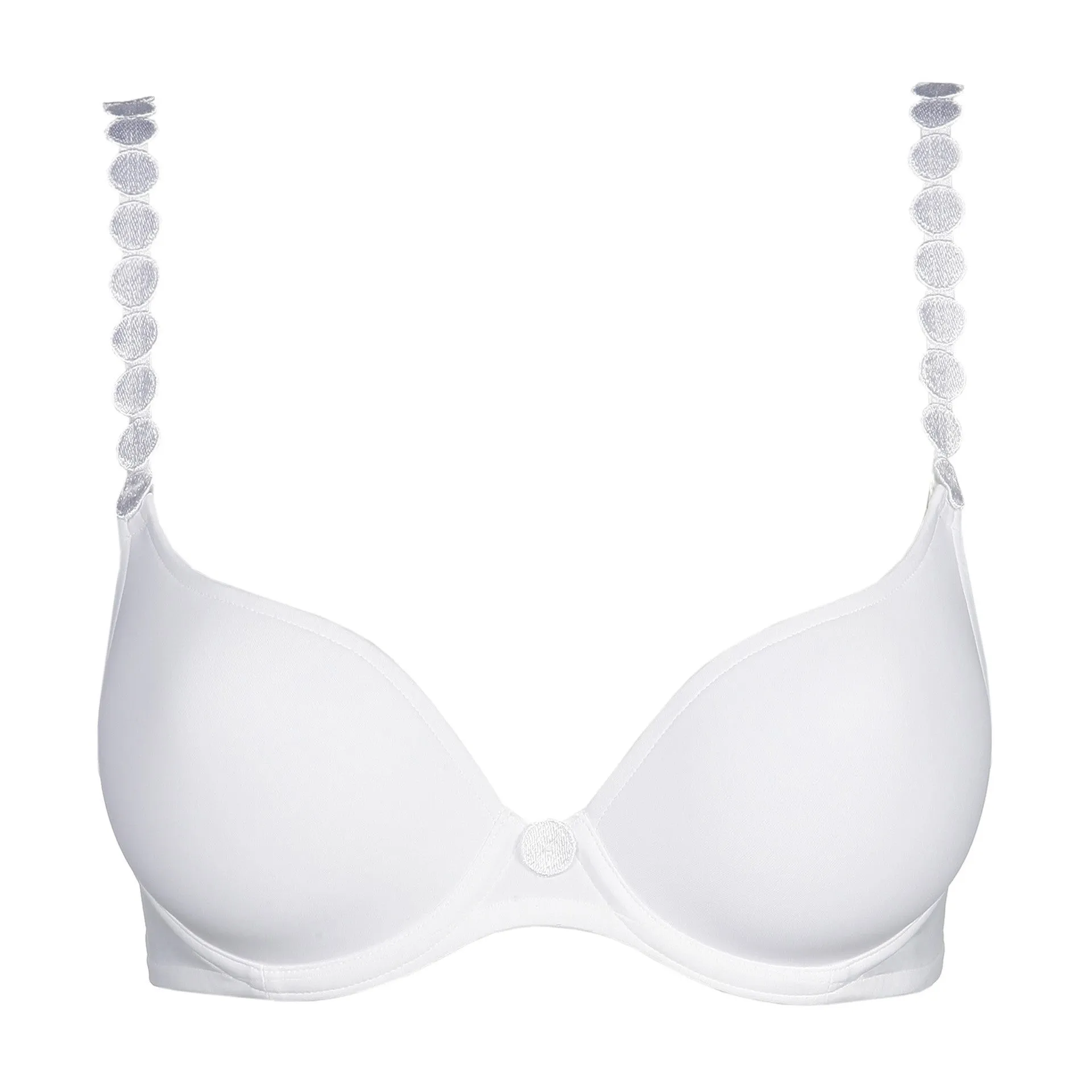 Tom Heart Shape Bra | White