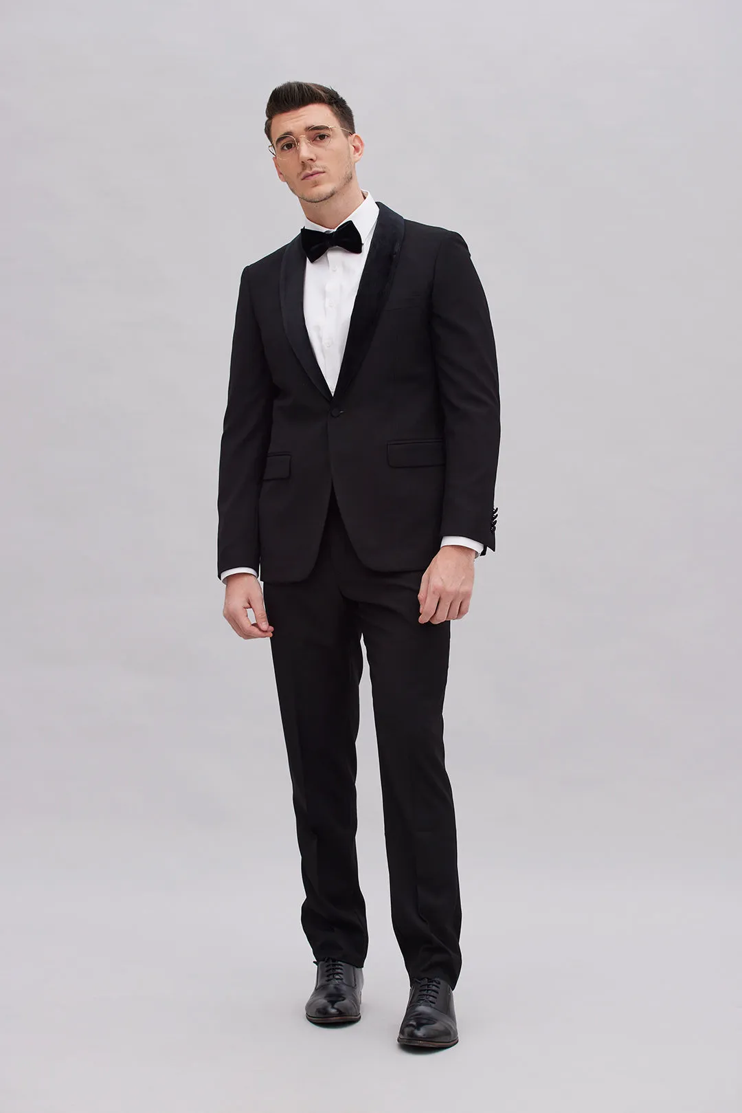 Toshi Black Textured Tux Jacket