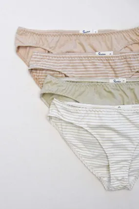 Undyed Organic Low Rise Panties