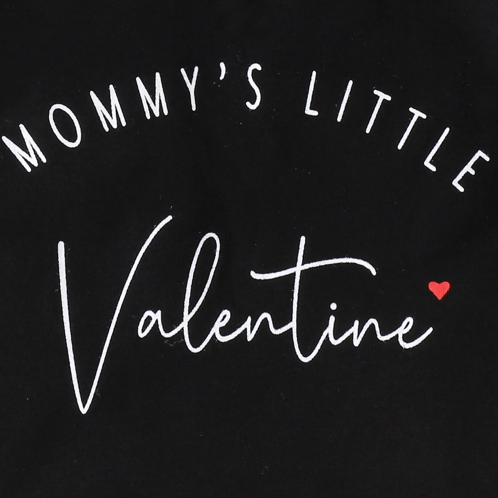 Valentine's Day Spring and Summer Letter Printing T-shirt Pants Fashion Men's Treasure Baby Set